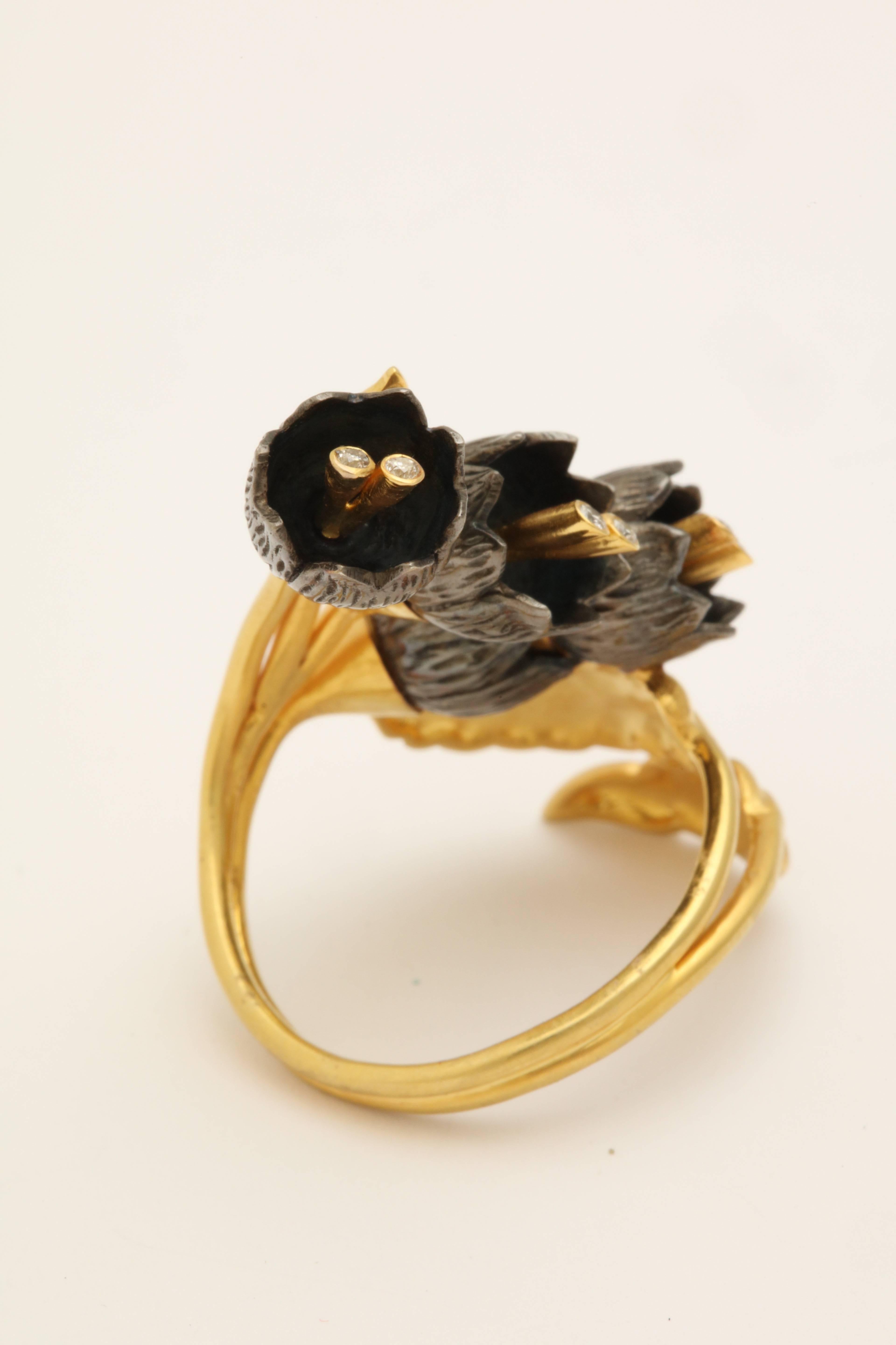Rebecca Koven Lily of the Valley Ring For Sale 1