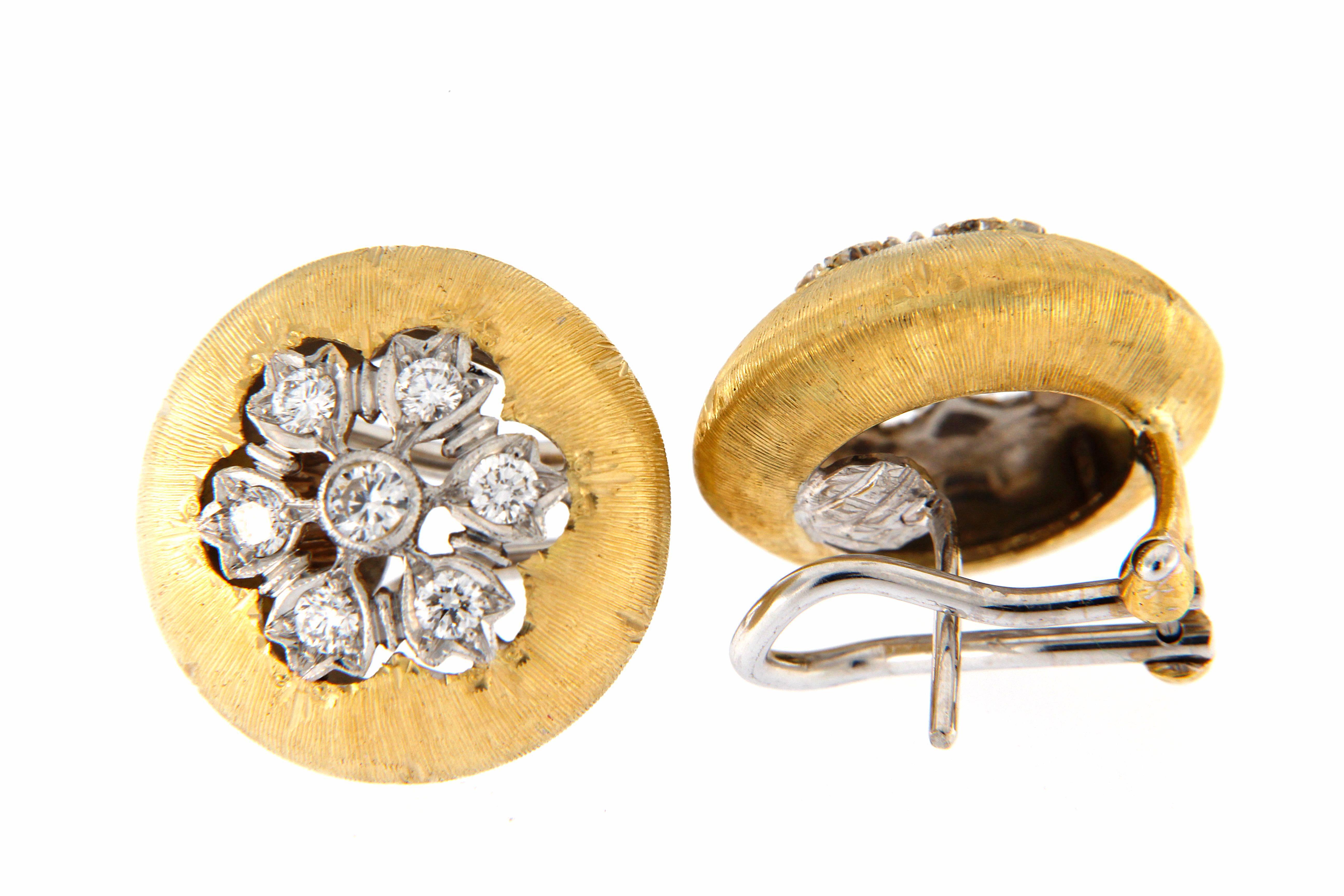 Traditional Florentine Workmanship Earring In New Condition For Sale In Florence, IT