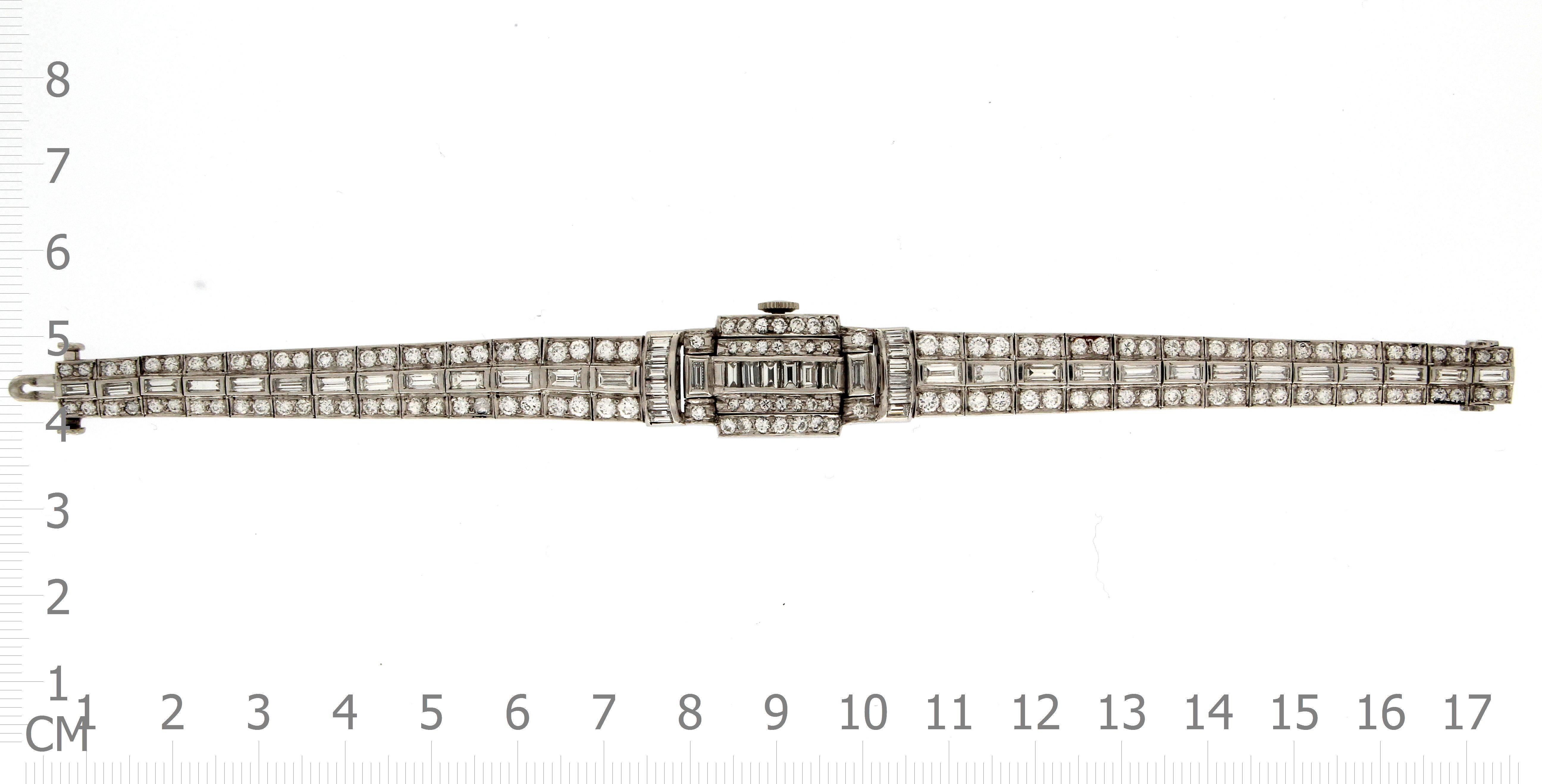 1960s Diamond bracelet with hidden watch In Excellent Condition In Florence, IT