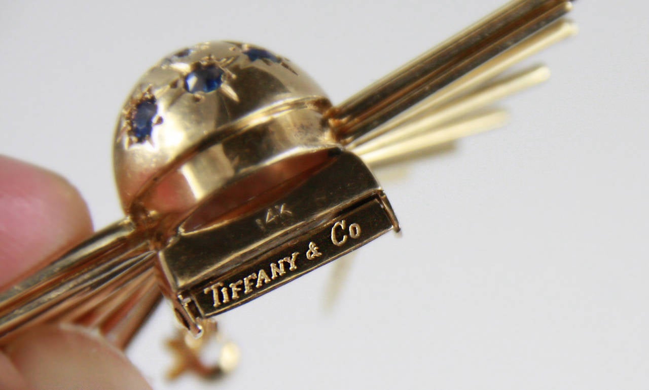 Women's Tiffany & Co. Sapphire Diamond Sputnik Style Brooch