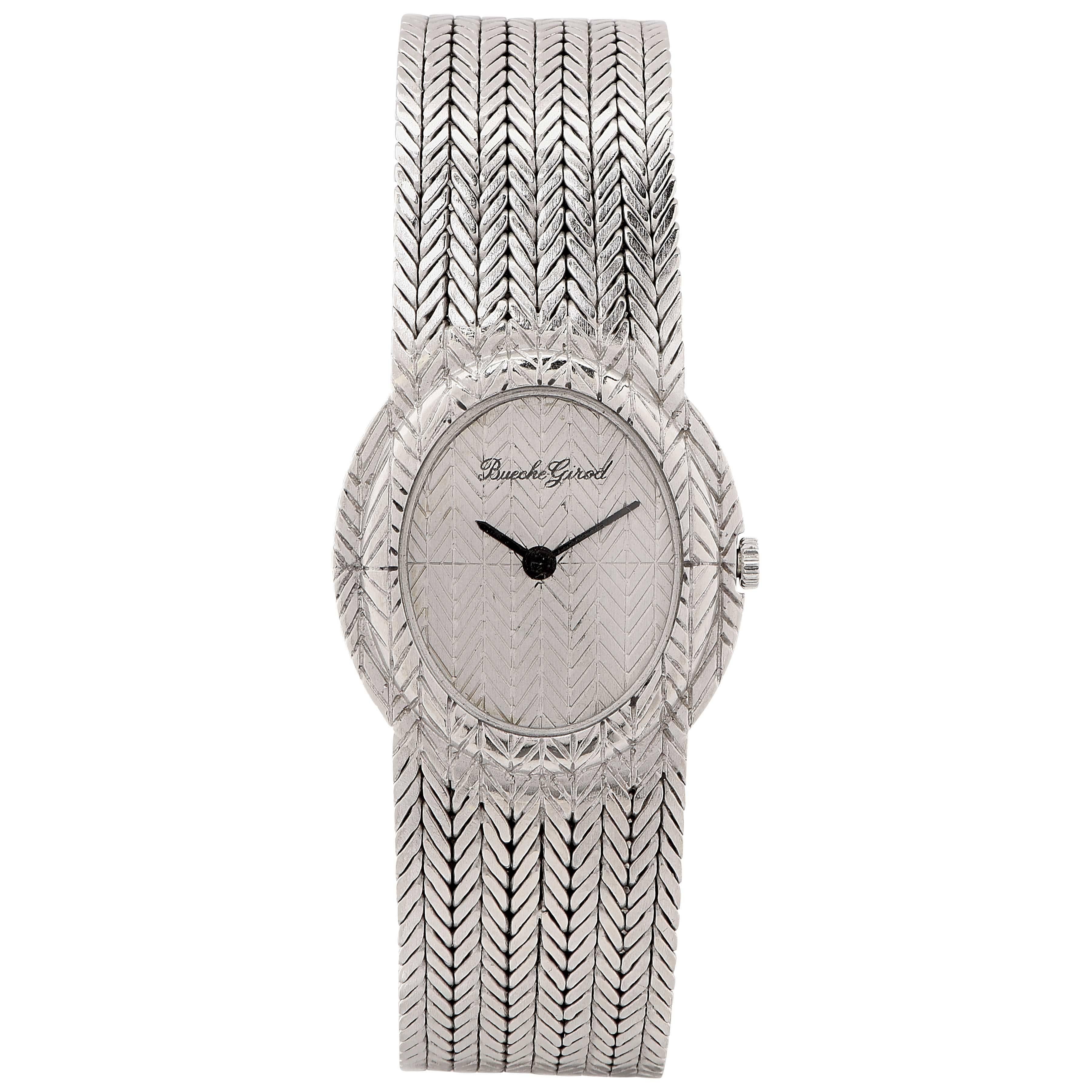 Reloj de pulsera Bueche Girod de oro blanco para señora