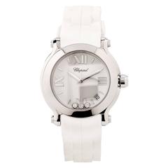 Chopard Ladies Stainless Steel Happy Sport Quartz Wristwatch 9
