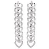 1 Carat Diamonds Heart Shaped Fashion Earrings