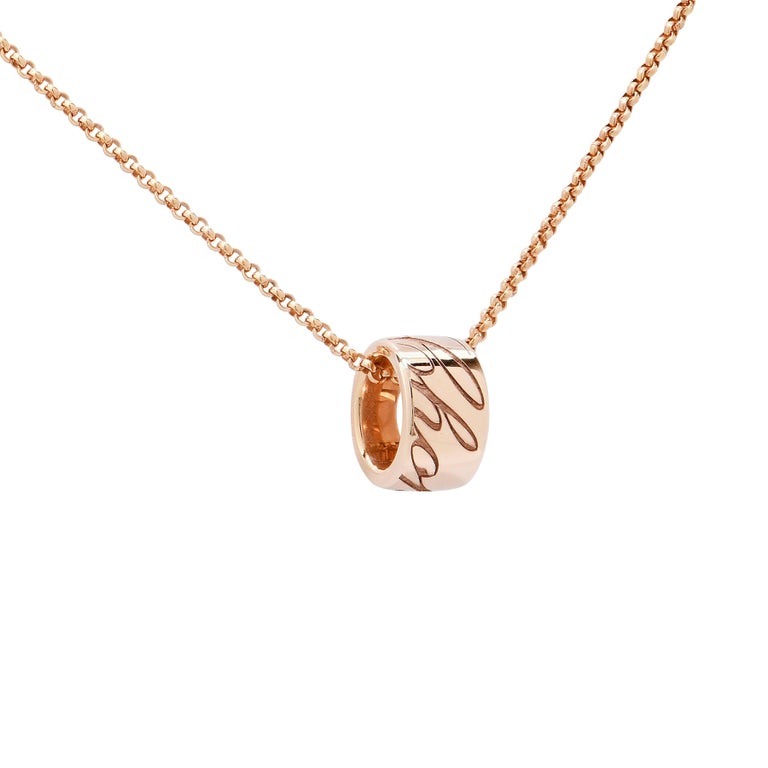 Chopard Chopardissimo 18 Karat Rose Gold Necklace at 1stDibs ...