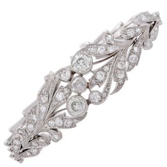 Garland Style Diamond Palladium Bracelet