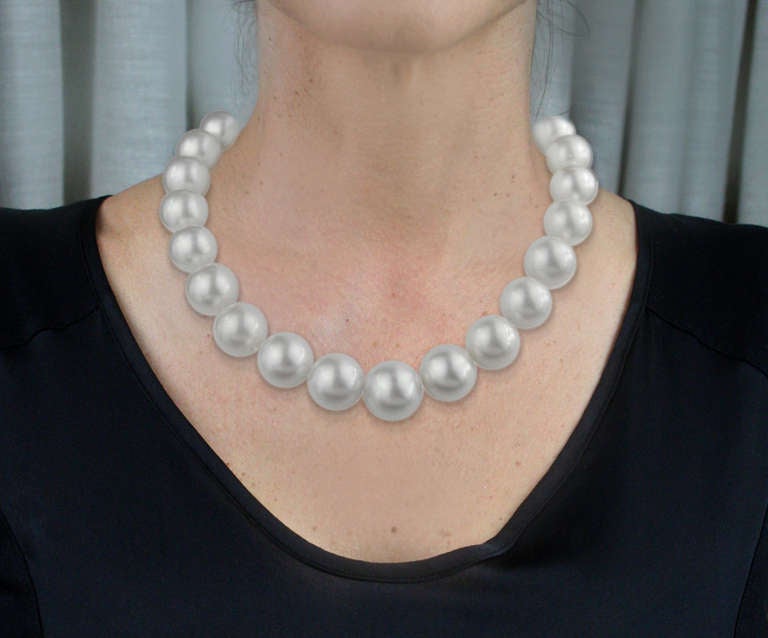 large cultured pearl necklace