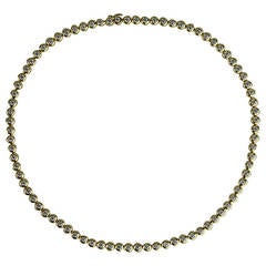 Tiffany 
Co. Diamond Yellow Gold Necklace