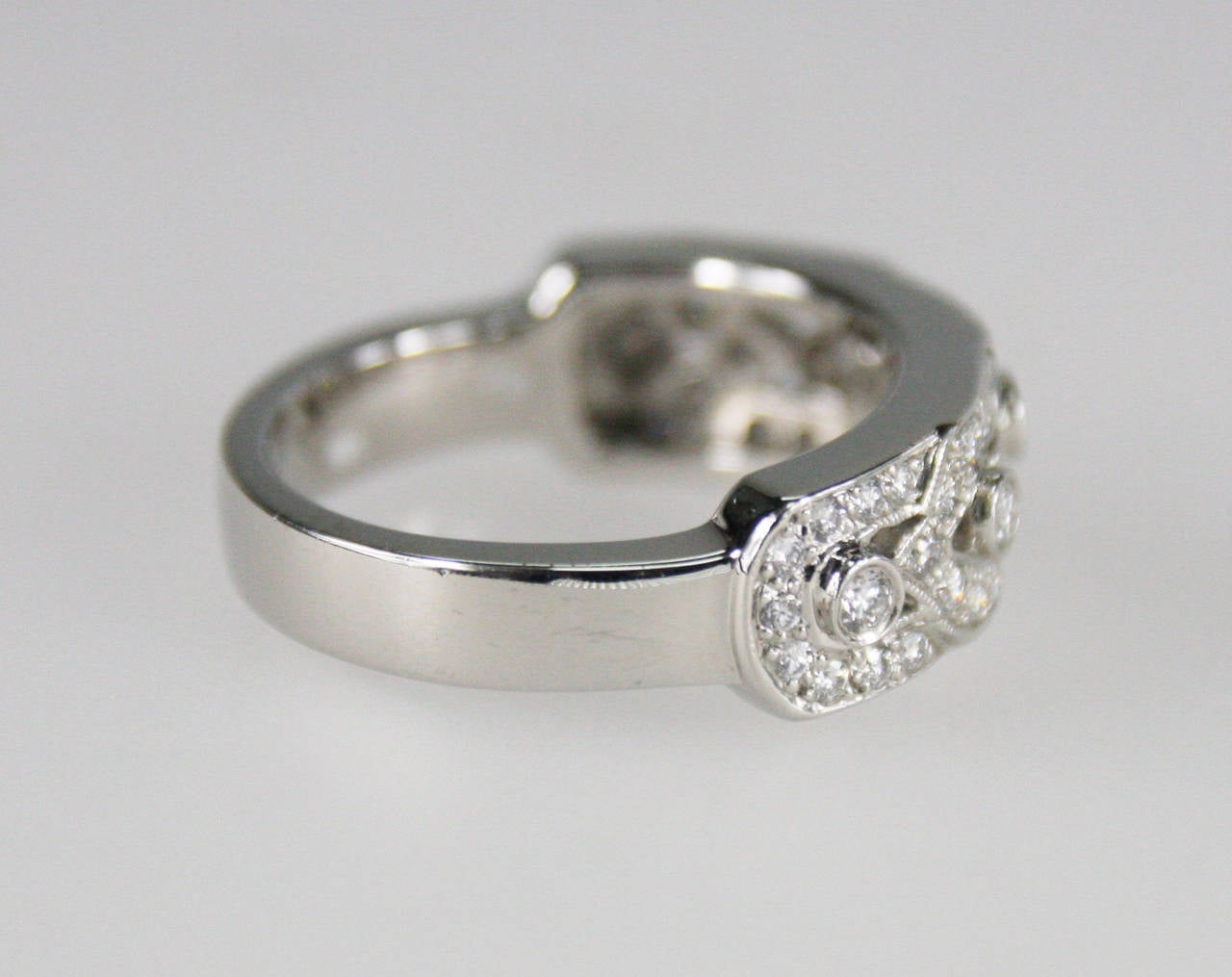 Diamond Platinum Ring For Sale at 1stdibs