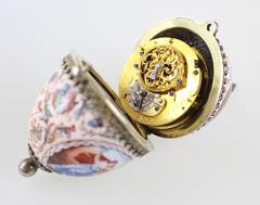 Lepine Paris Very Rare Enameled Objet d'Art Watch