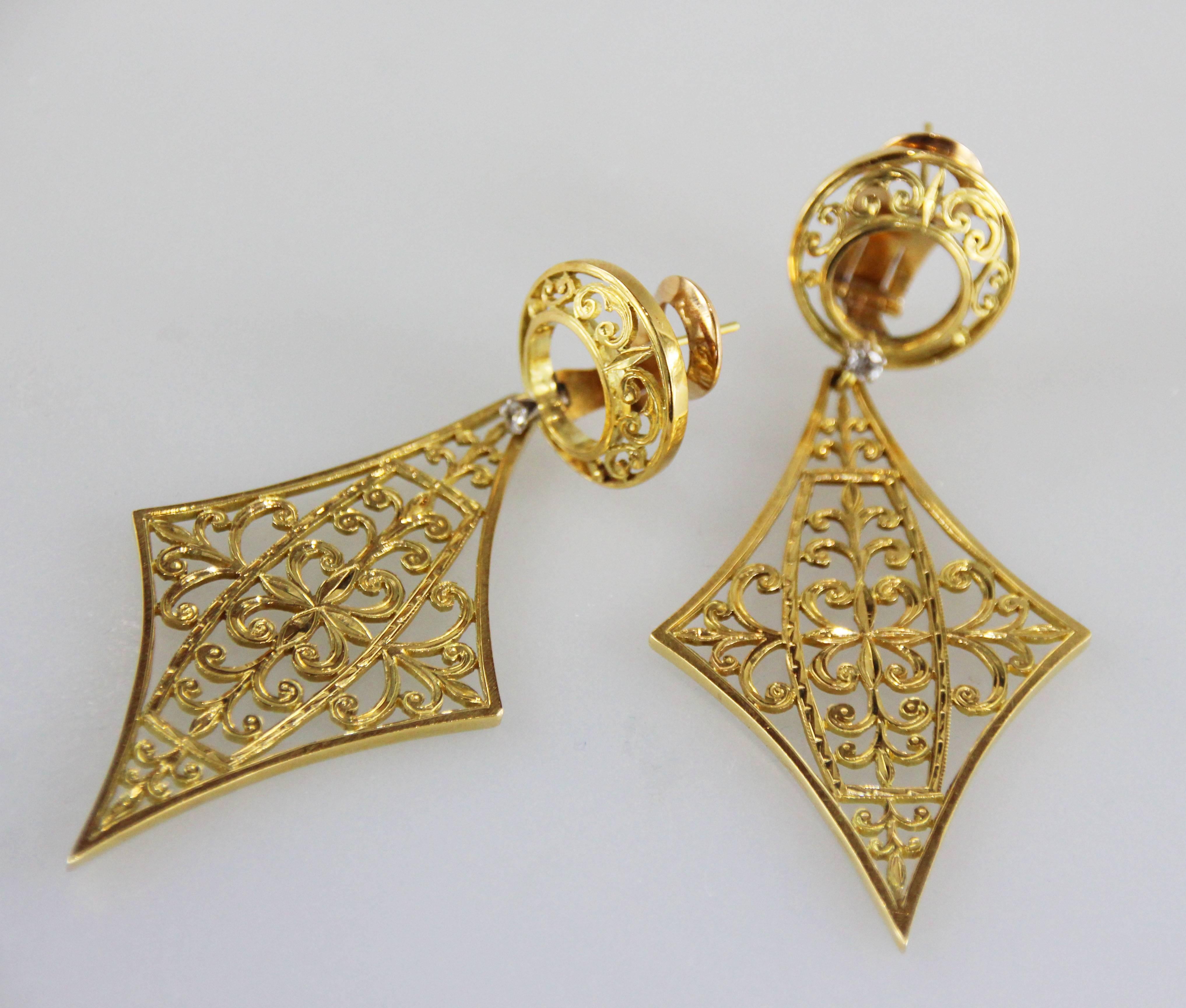 big gold earrings