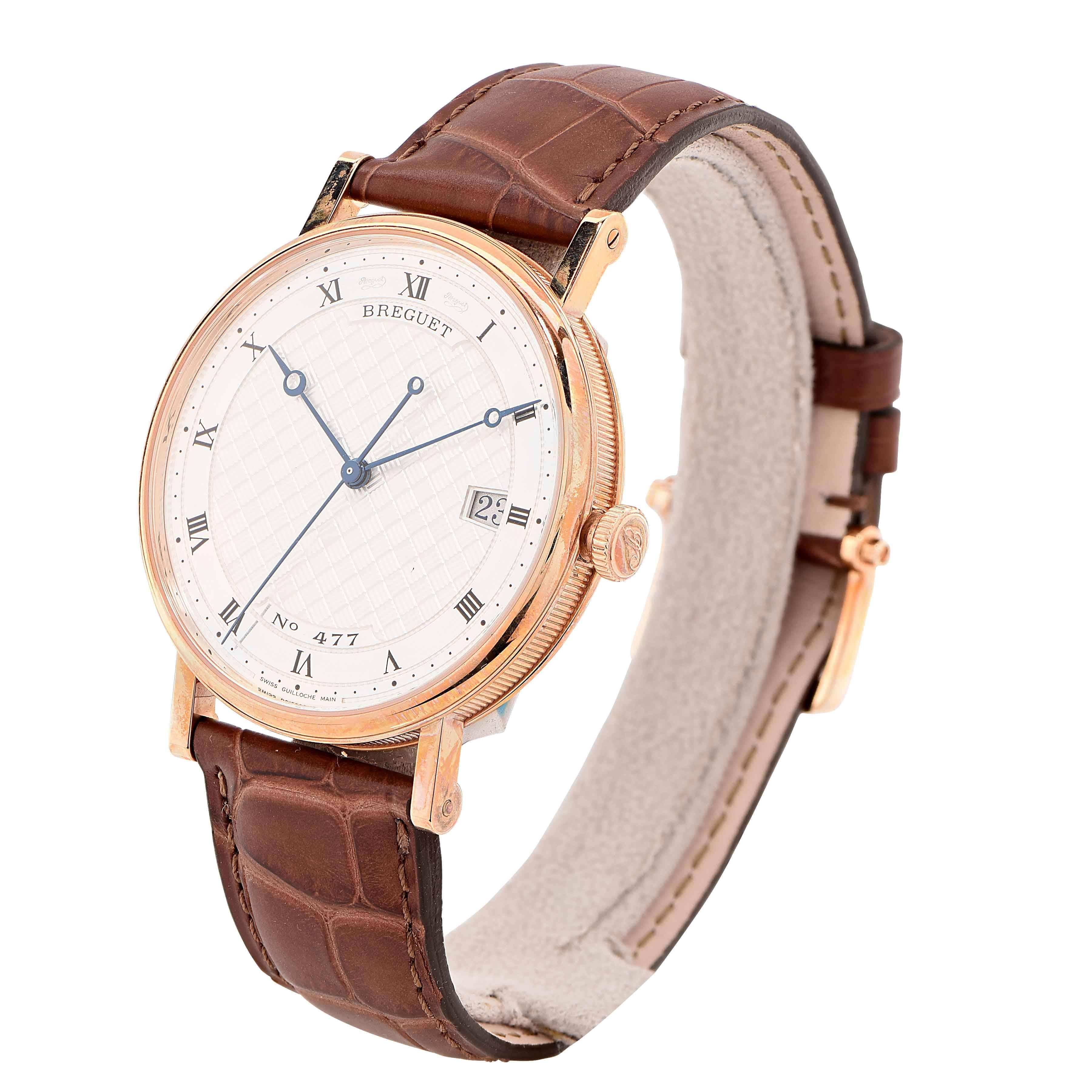 Breguet Rose Gold Classique Automatic Wristwatch In New Condition In Bay Harbor Islands, FL
