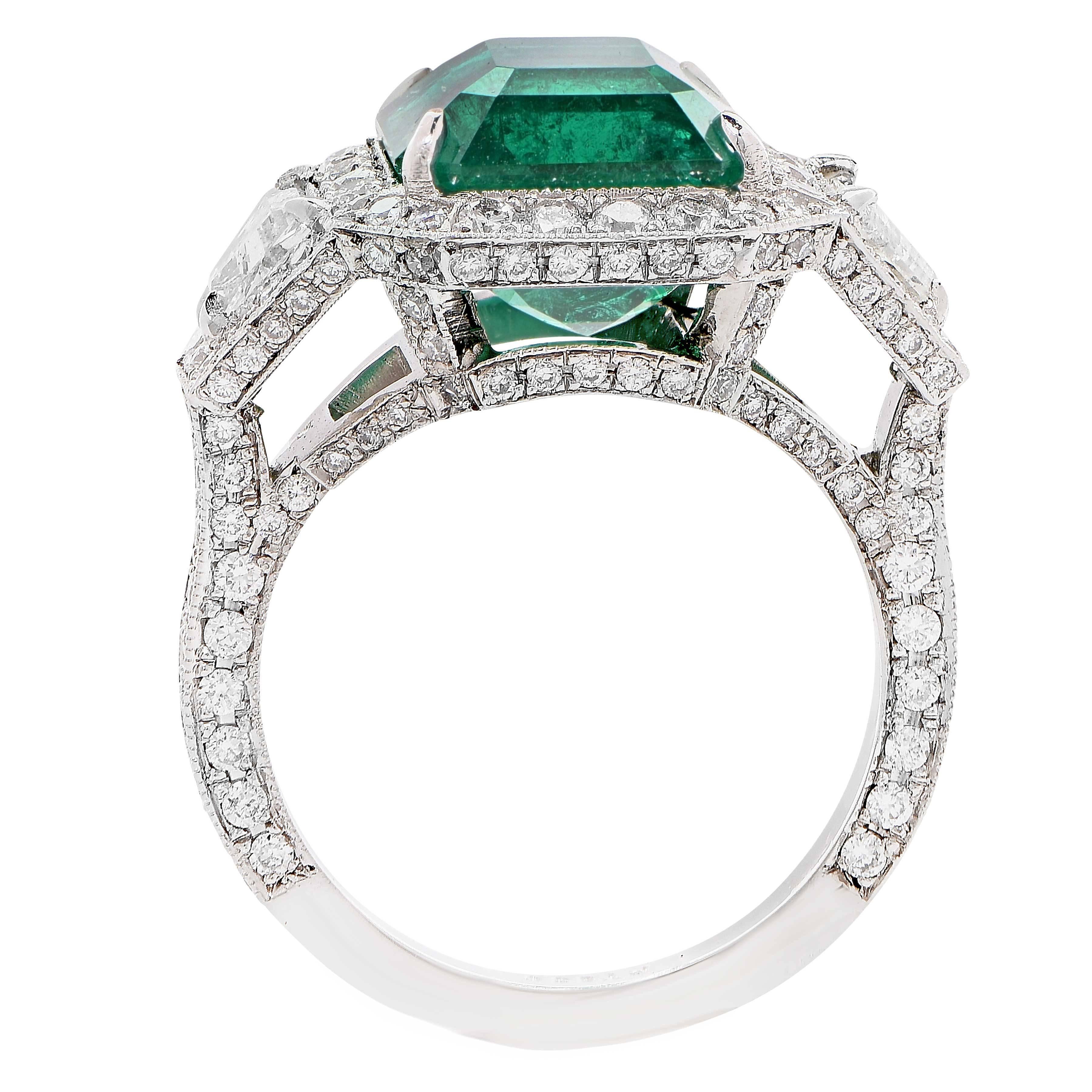 emerald cut emerald ring bay harbor