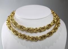 1970s Van Cleef & Arpels 30 Inch Gold Chain Necklace