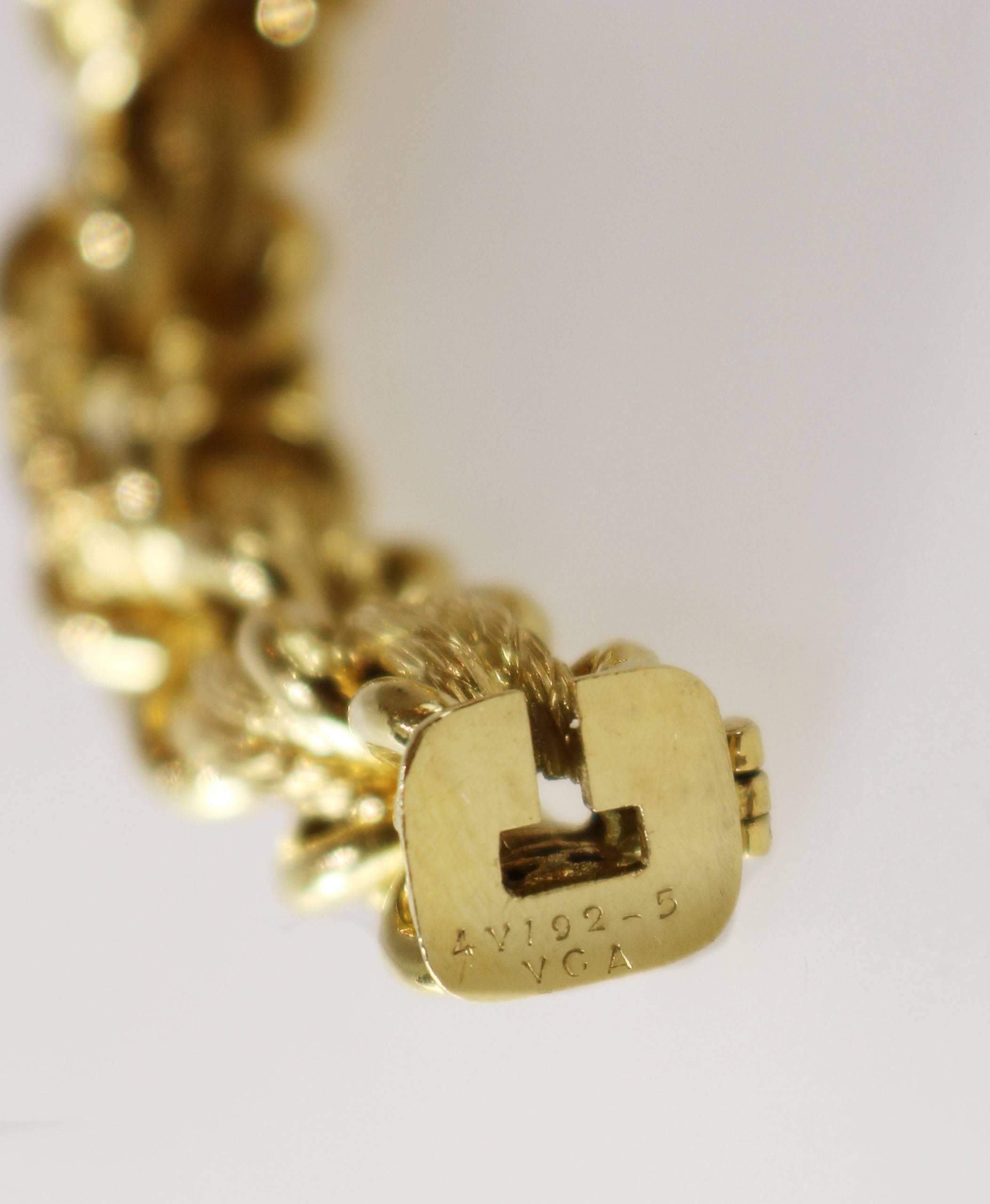 1970s Van Cleef & Arpels 30 Inch Gold Chain Necklace  1