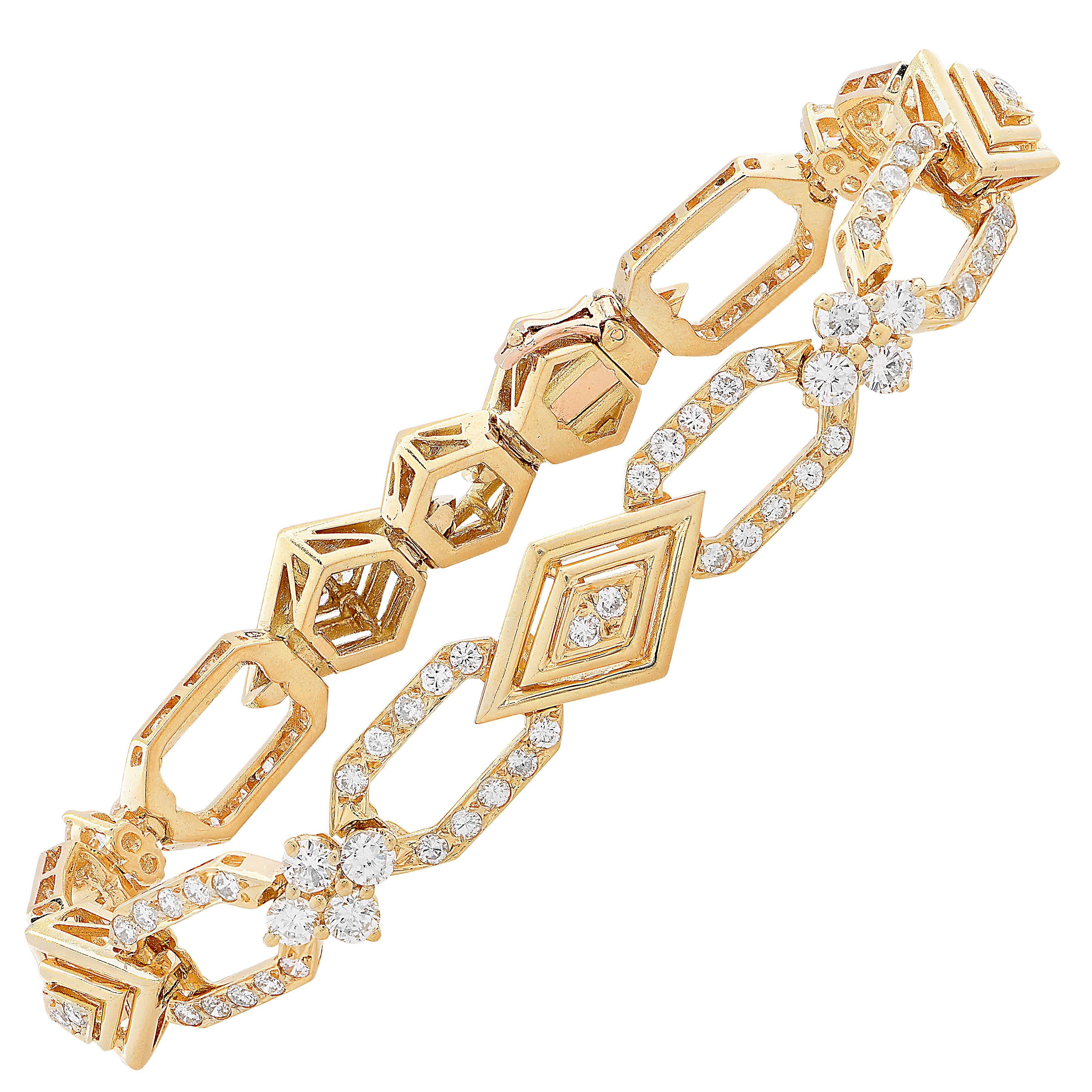 Suite de bijoux français Mecan Elde en or et diamants en vente 1