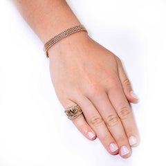 3.08 Carat Fancy Colored Diamond rose gold Ring