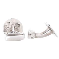 Brixton & Gil Enamel Sterling Silver Cufflinks