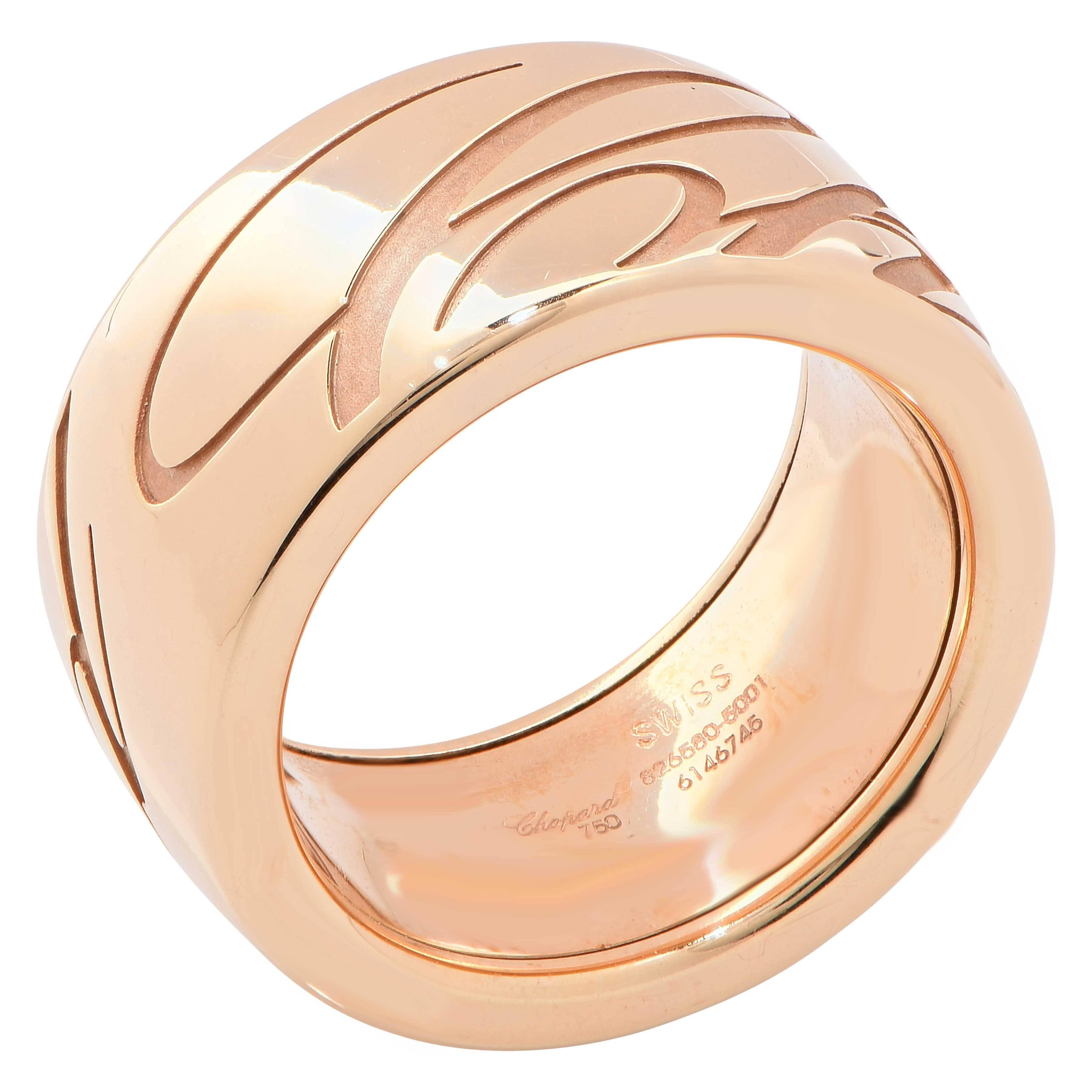 chopardissimo ring rose gold