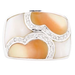 Enamel and Diamond Ring