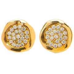 Tiffany & Co. Diamond Gold Stud Earrings