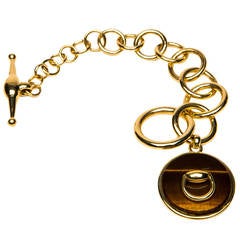 Gucci Tiger's Eye Gold Bracelet