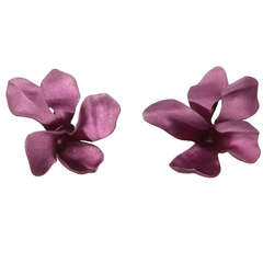 JAR violet earrings
