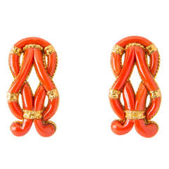 Ilias Lalaounis Coral Earrings