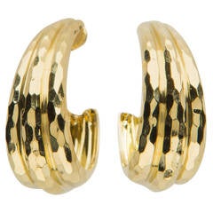 Henry Dunay Gold Hoop Earrings