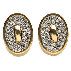 Angela Cummings Diamond Gold Earrings 8