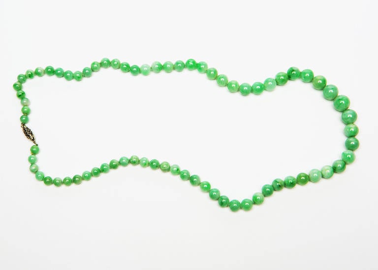 GIA Certified Natural Jadeite Necklace