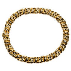 Neiman Marcus Classic Gold Link Necklace