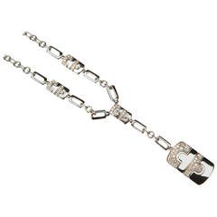 Bulgari Parentesi Diamond White Gold Necklace