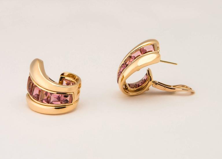 Verdura Tourmaline Gold Earrings at 1stDibs