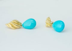 Exceptional Tiffany & Co. Turquoise Drop Earrings