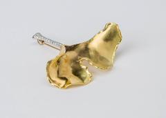 Angela Cummings For Tiffany & Co. Ginkgo Leaf Pin