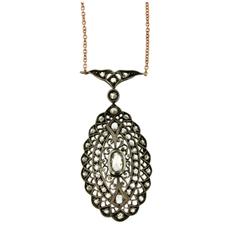 1850 Victorian Gold Silver Pendant