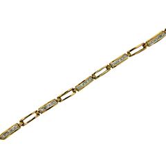 Diamond Gold Link Bracelet