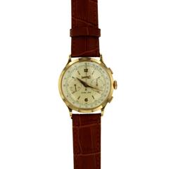 Eberhard & Co. Extra-Fort Yellow Gold Chronograph Wristwatch