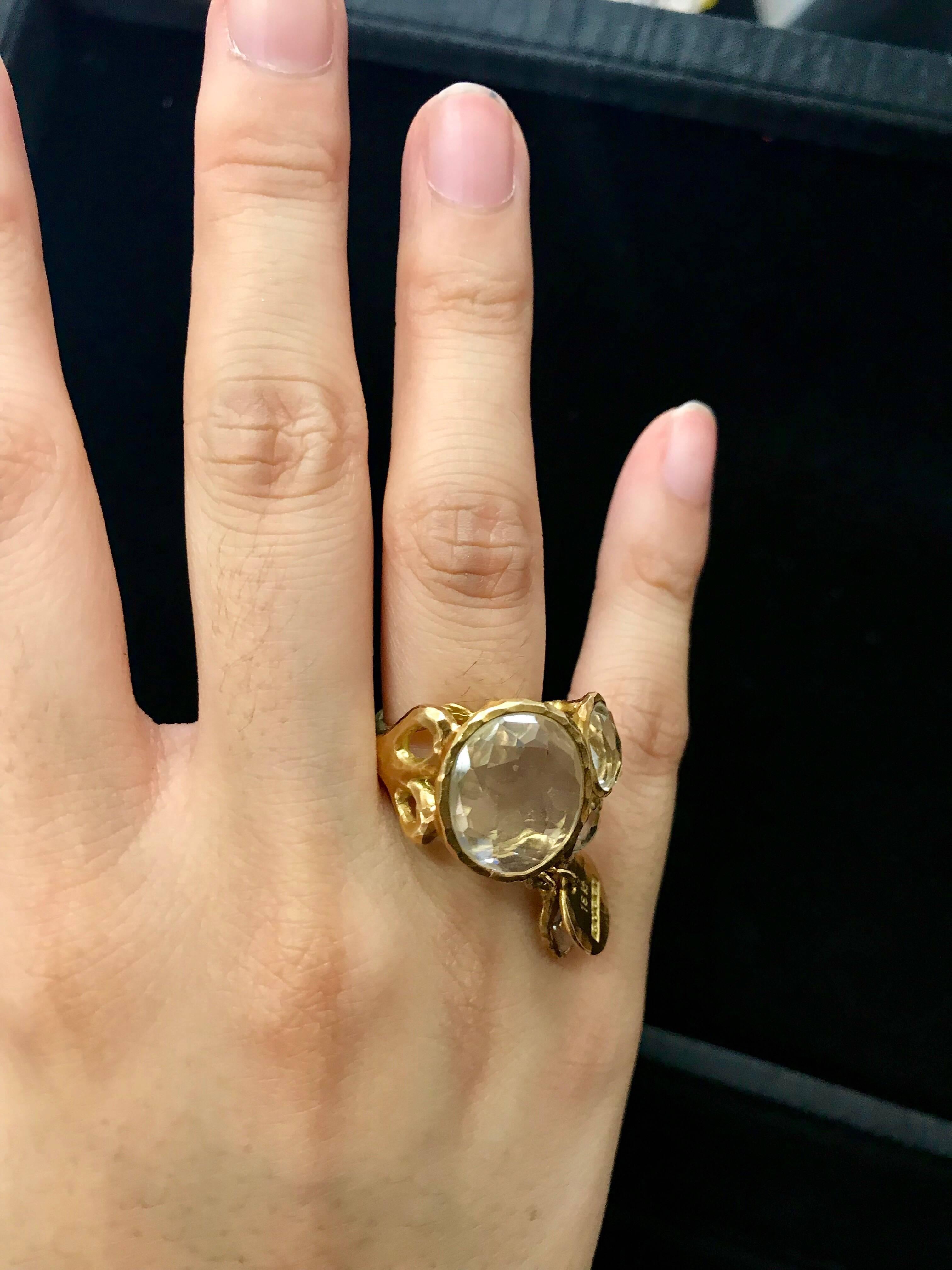 Gucci High Jewelry Quartz Gold Ring 4