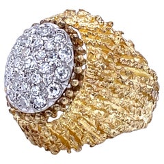 1960 Diamond 18 Karat Gold Ring