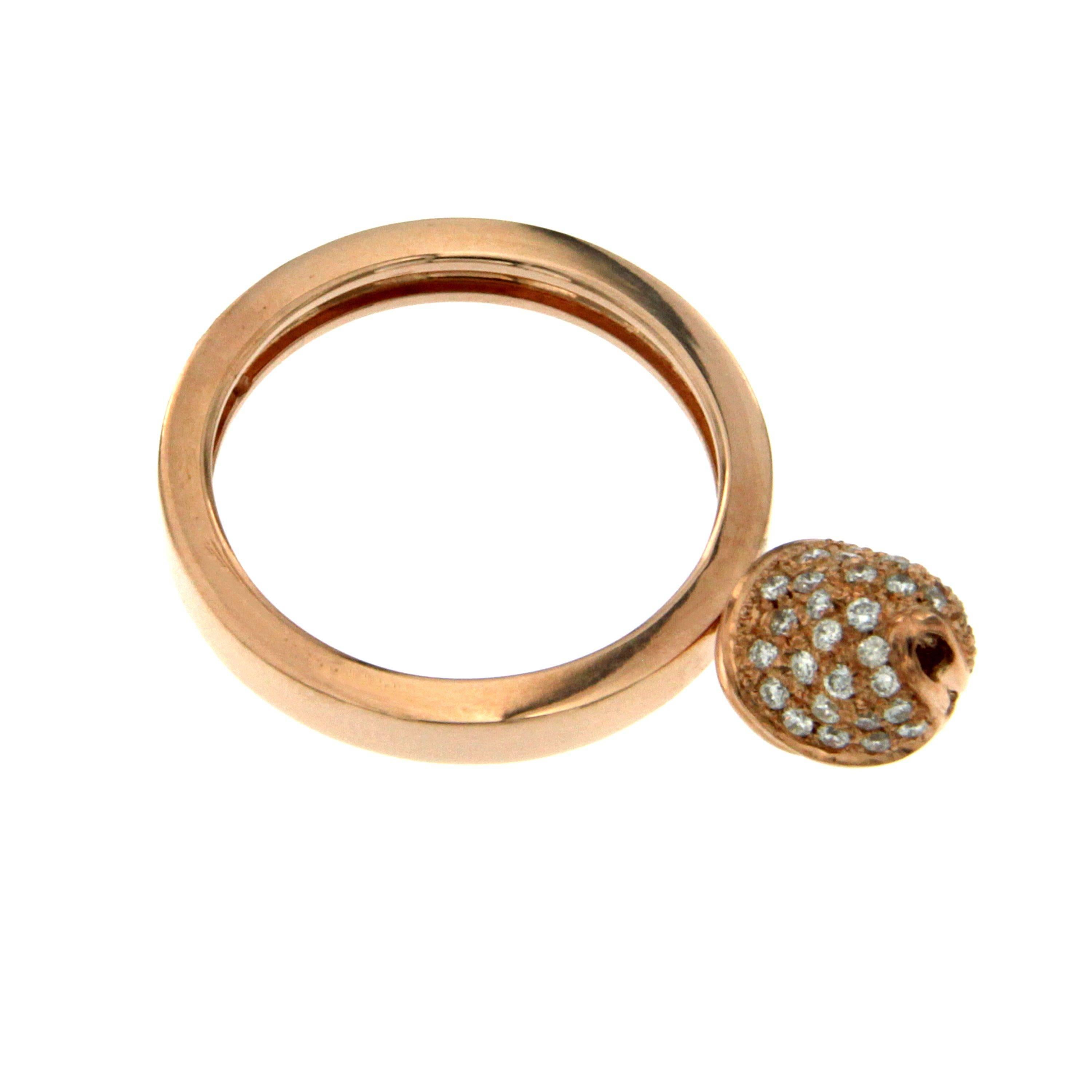 Women's Diamond Rose Gold Ring
