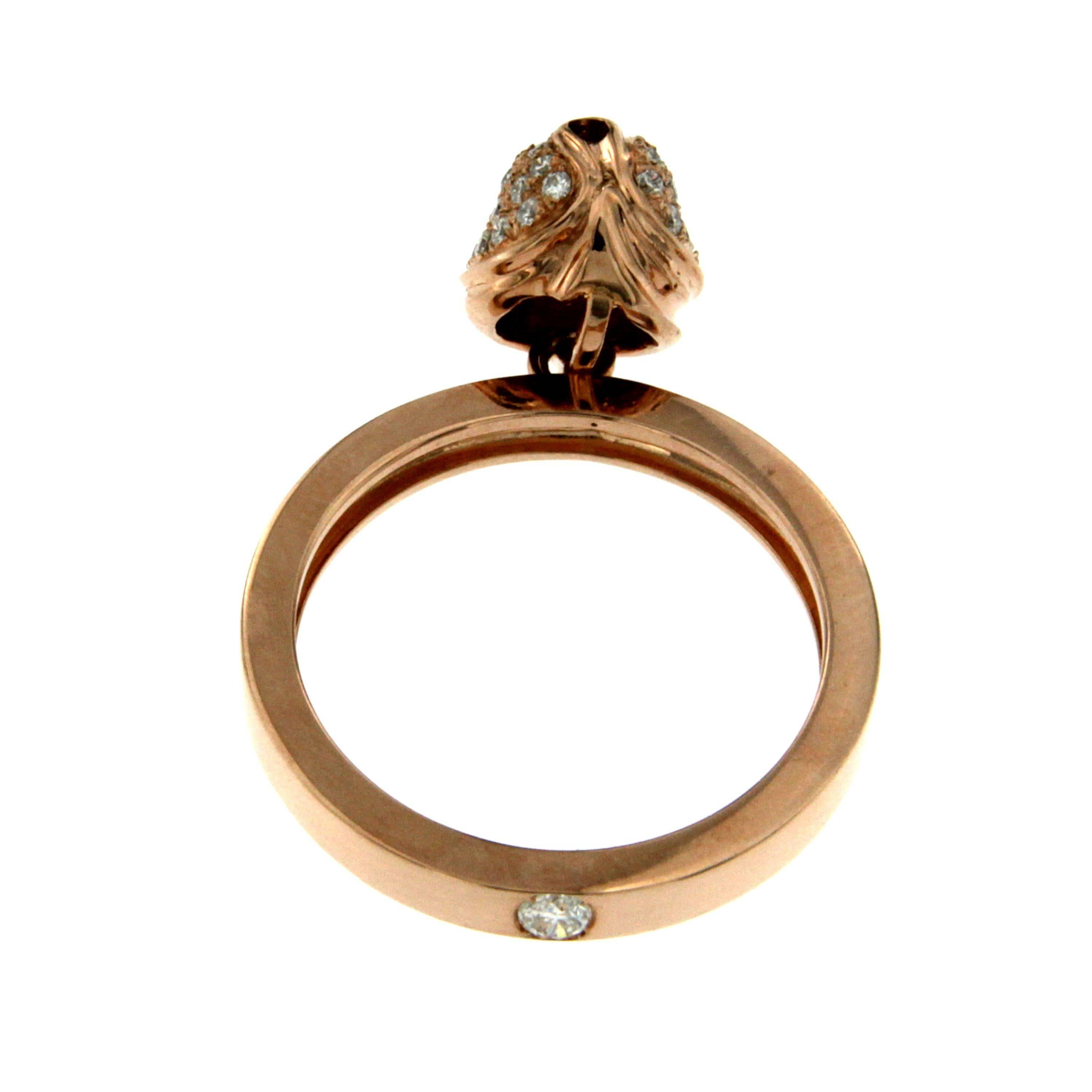 Diamond Rose Gold Ring 1