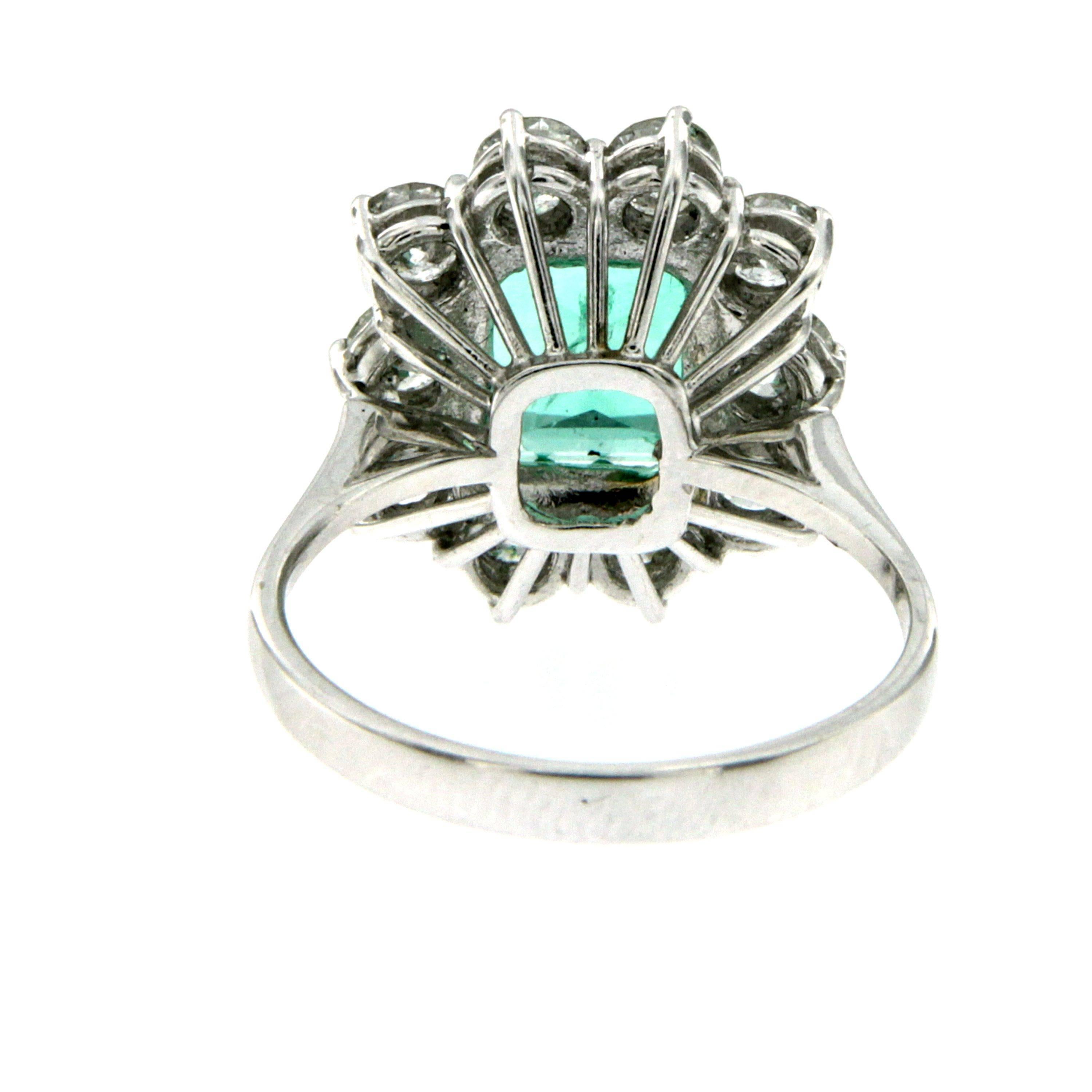 Emerald Diamond Gold Ring 1