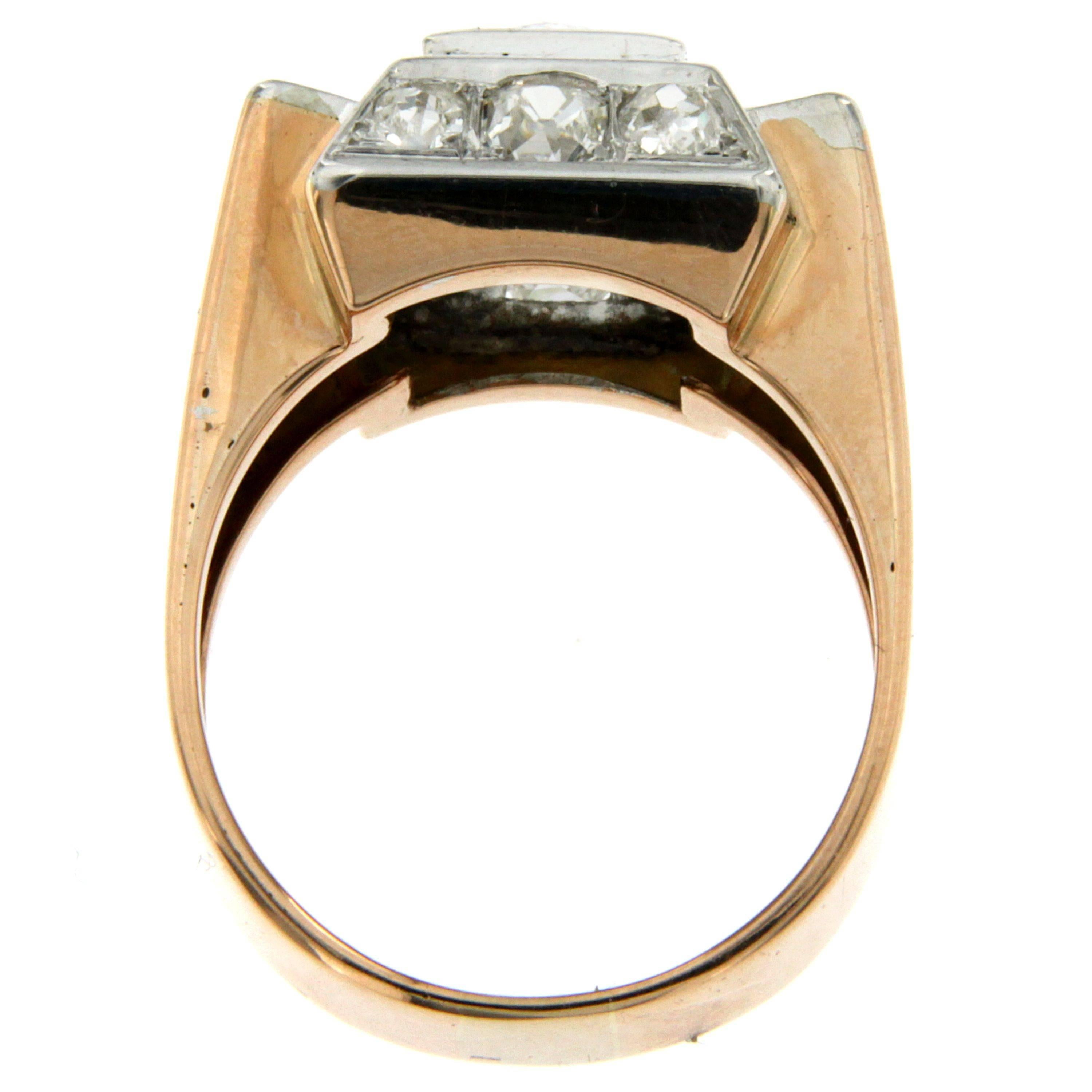 Gold Diamond Band Ring 1