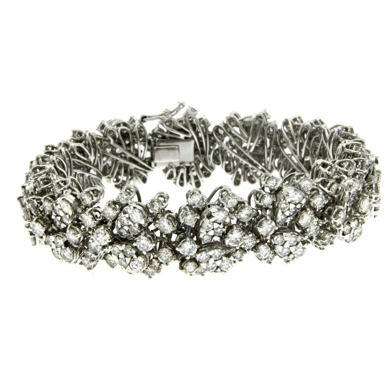 Estate 18 Carat Diamonds Gold Bracelet at 1stDibs