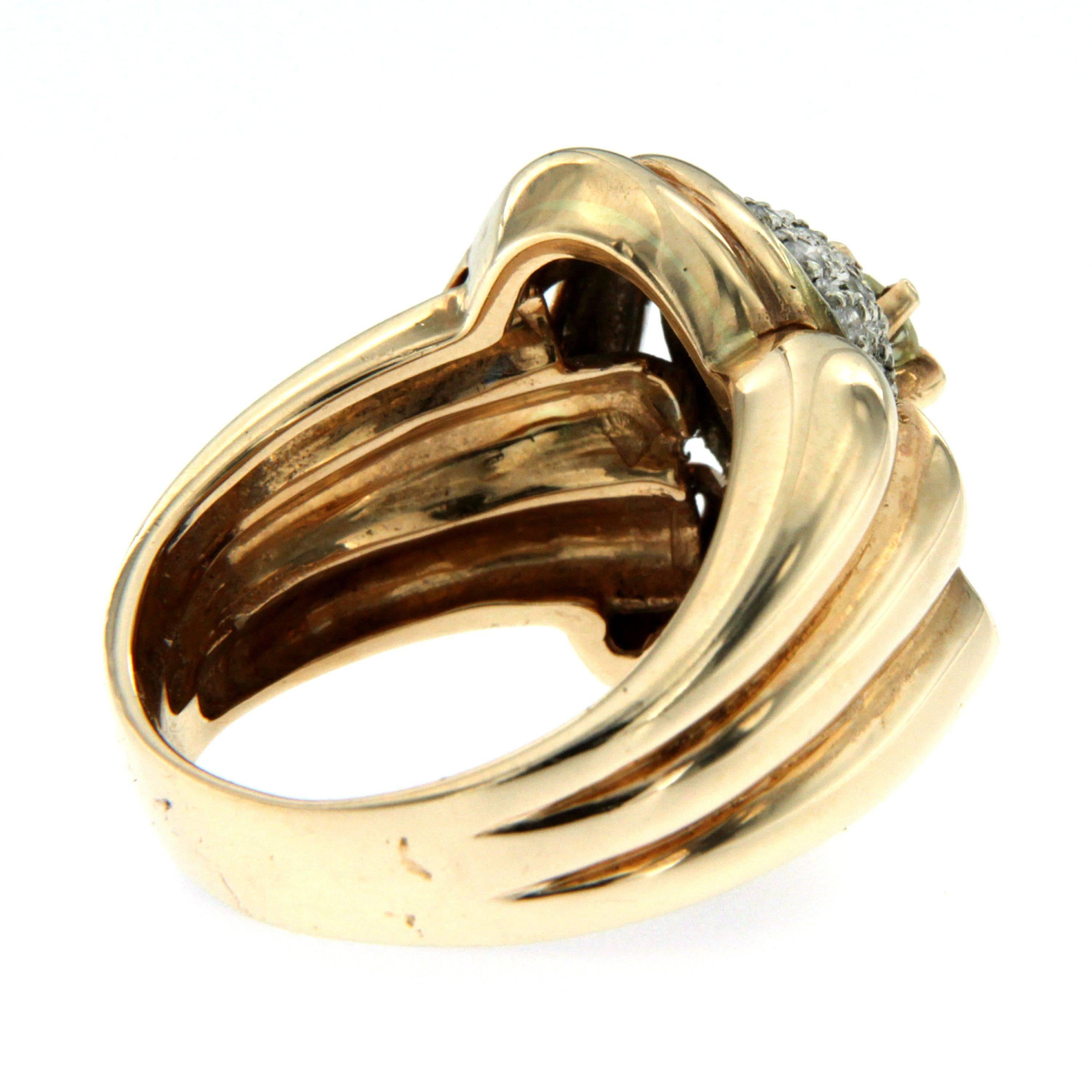 Diamond Gold Band Ring 1