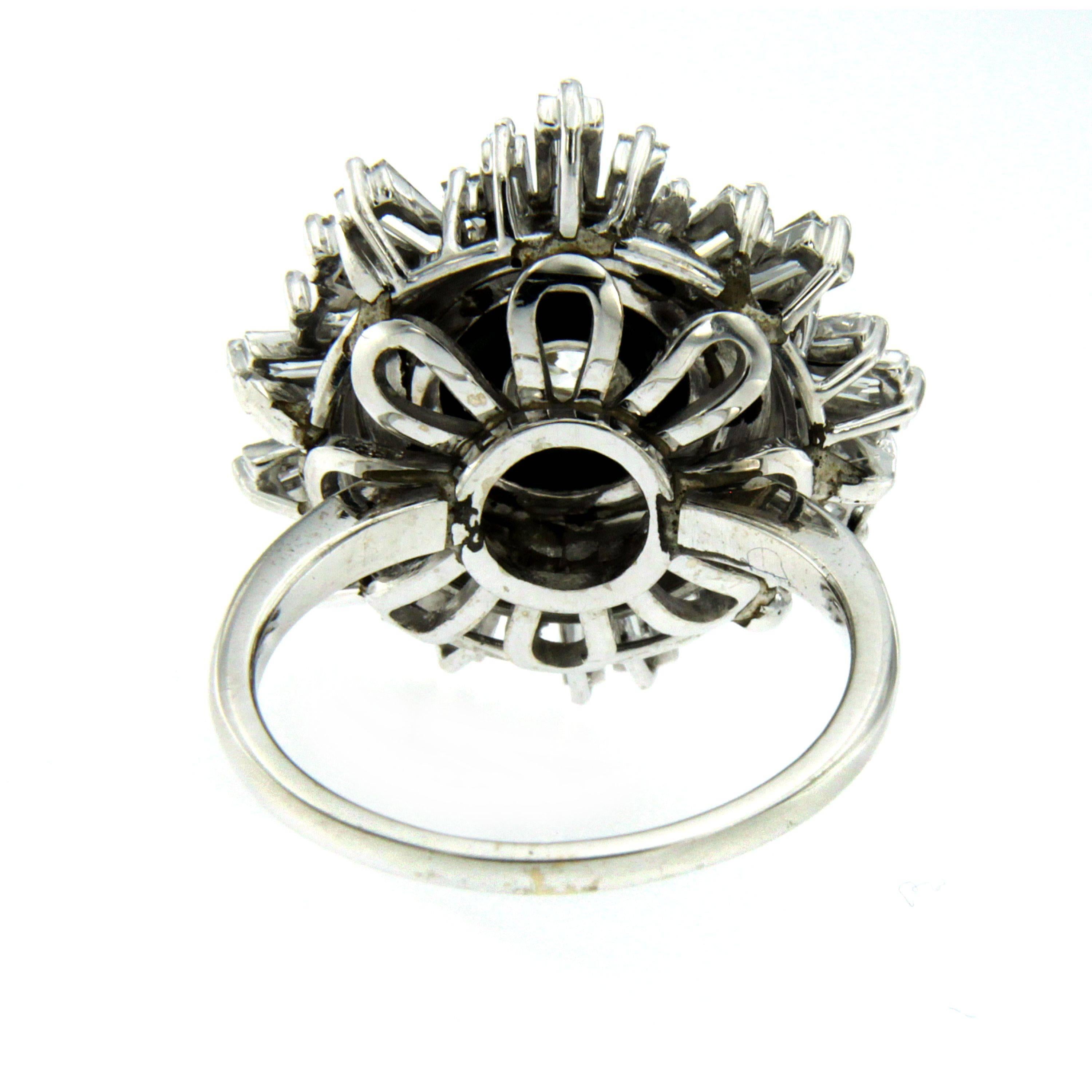 Art Deco Atyle Onyx Diamond Gold ring 1