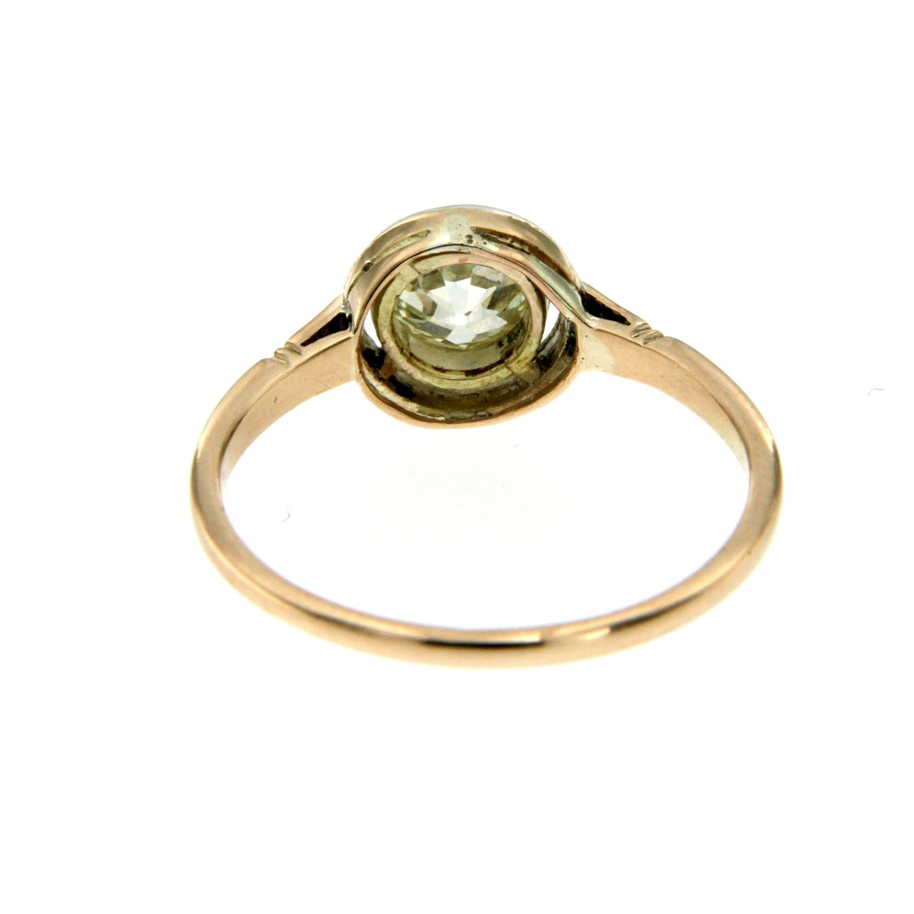Women's Edwardian Diamond Gold Solitaire Ring