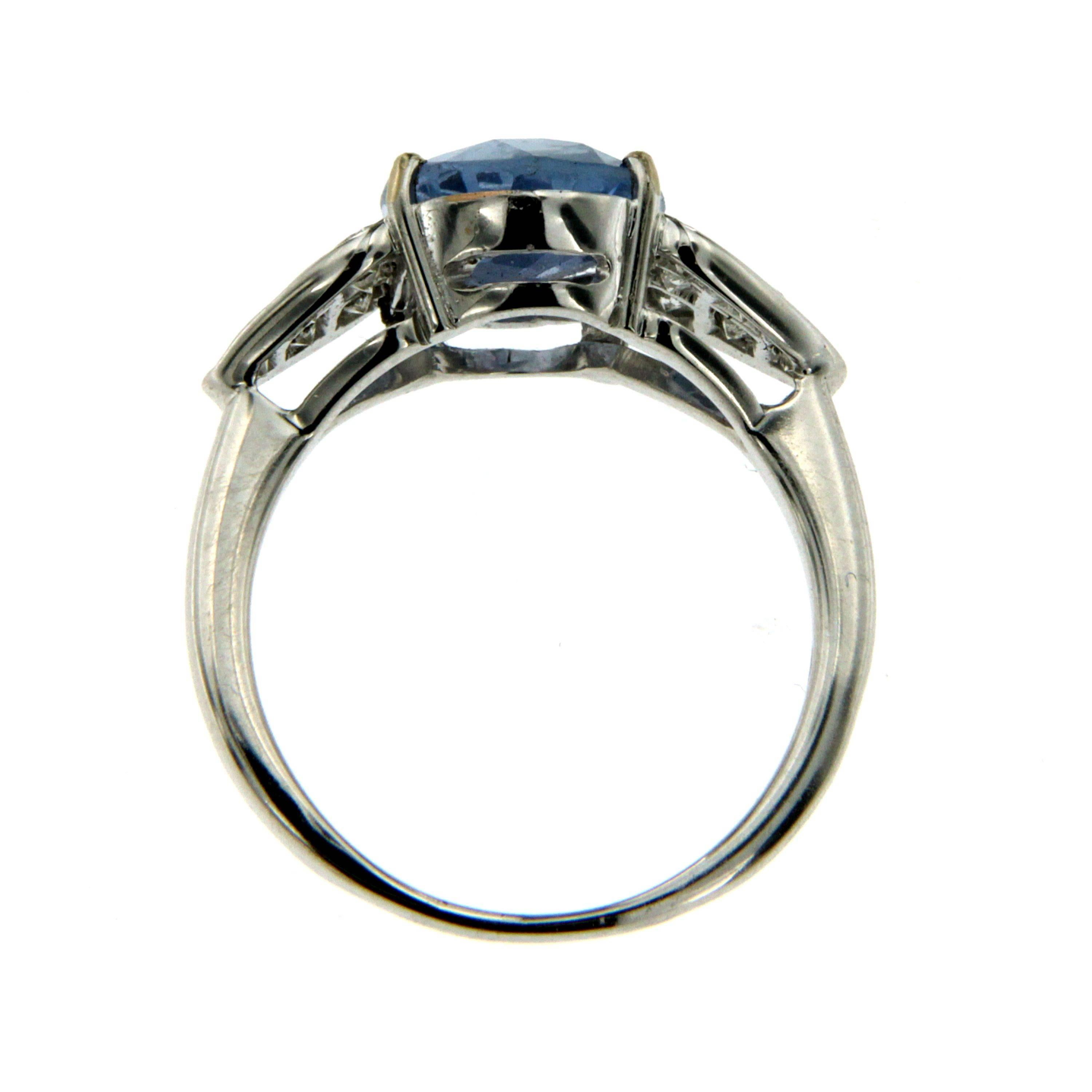 Women's Estate Sapphire Diamond Gold Ring