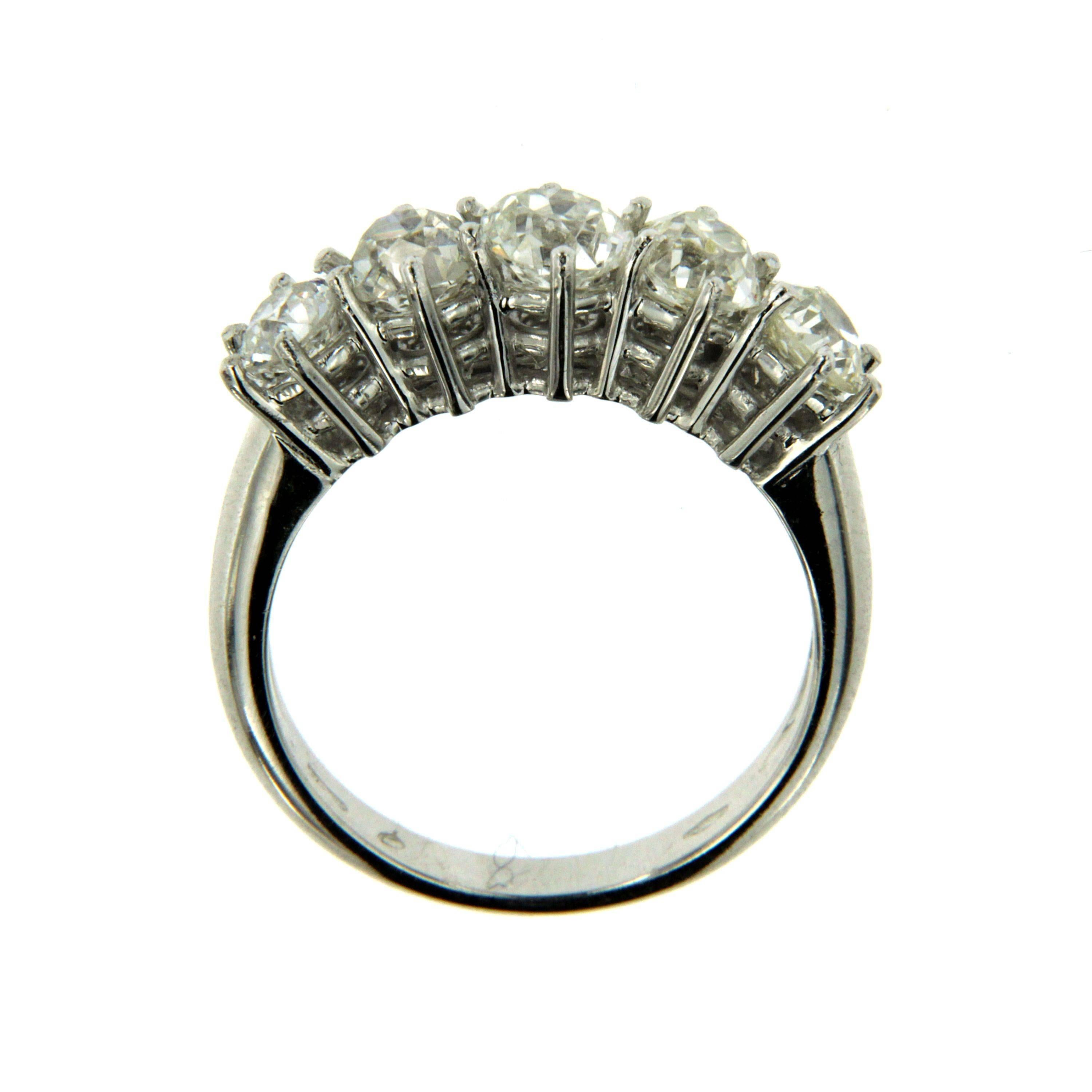 Women's Diamond Gold Five-Stone Ring